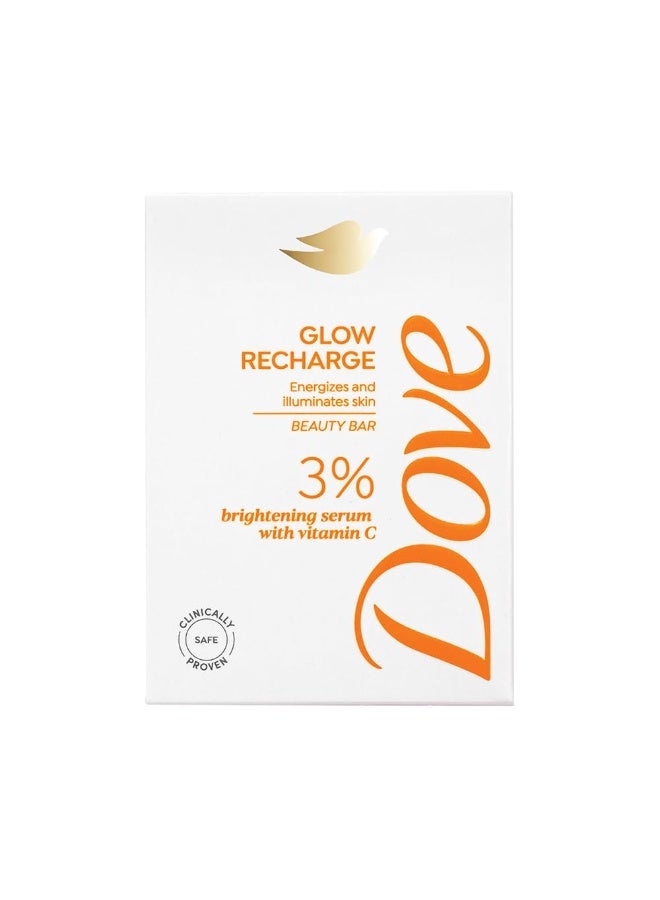 دوف صابونة دوف جلو ريتشارج سيروم التجميلي | سيروم تفتيح البشرة 3% + فيتامين سي | ينشط البشرة ويمنحها إشراقة | خالٍ من البارابين وكبريتات لوريل الصوديوم | 125 غرام - Image 1